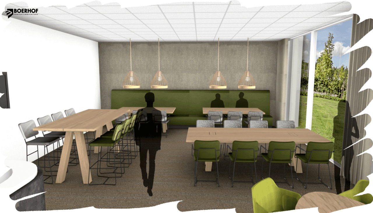Rendering Koffiekamer Ontvangst