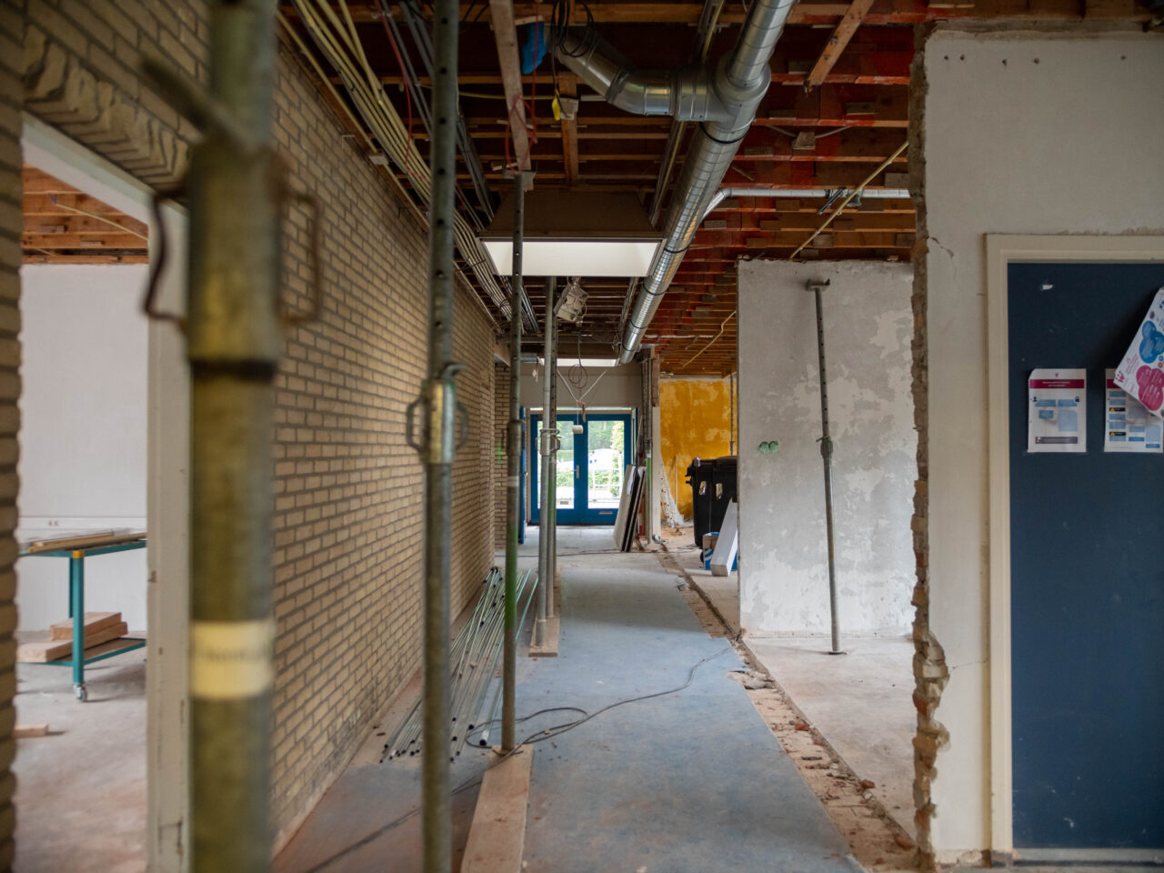 Boerhof Lucrato Apeldoorn tijdens verbouwing