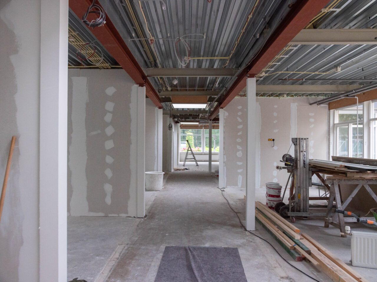 Boerhof Lucrato Apeldoorn tijdens verbouwing